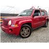 Image 1 : A12A --  2008 JEEP PATRIOT SPORT 4X4, Red, 218528 KM