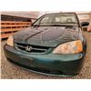 Image 8 : E6 --  2001 HONDA CIVIC LX, Green, 189647 TMU KM