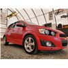 Image 17 : A12C --  2012 CHEVROLET SONIC LT , Red, 203749 KM