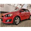 Image 3 : A12C --  2012 CHEVROLET SONIC LT , Red, 203749 KM