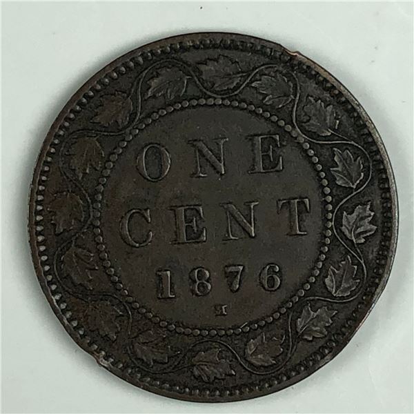 Canadian Large Cent 1876 EF+