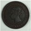 Image 2 : Canadian Large Cent 1881 VF+ N Missing Serrif