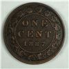 Image 1 : Canadian Large Cent 1887 7/7 EF