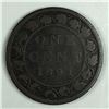 Image 1 : Canadian Large Cent 1891 Large Date Large Leave G