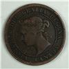 Image 2 : Canadian Large Cent 1891 Small Date Large Leaves G+