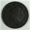 Image 2 : Canadian Large Cent 1891 Small Date Small Leaves VF