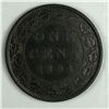 Image 1 : Canadian Large Cent 1891 Small Date Small Leaves F-VF