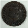 Image 2 : Canadian Large Cent 1891 Small Date Small Leaves F-VF