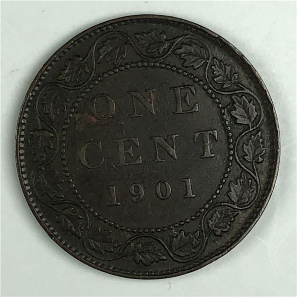 Canadian Large Cent 1901 EF