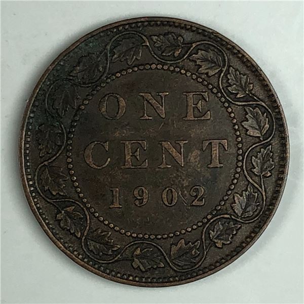 Canadian Large Cent 1902 EF+