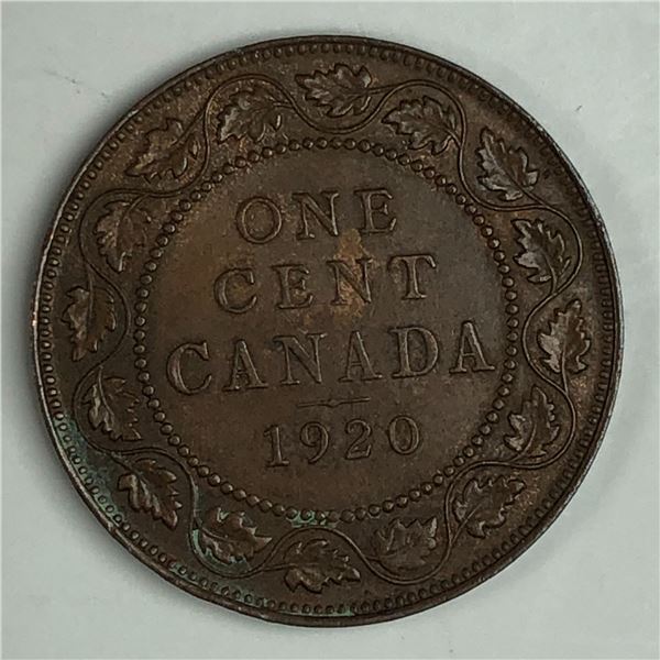 Canadian Large Cent 1920 EF++