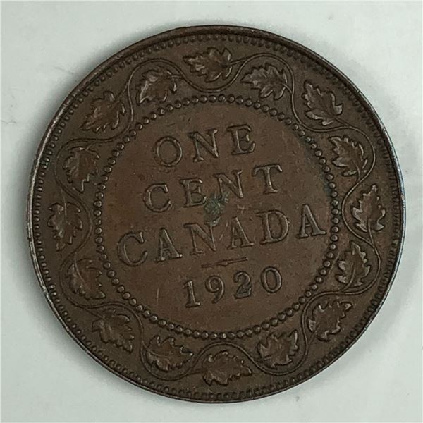 Canadian Large Cent 1920 EF++