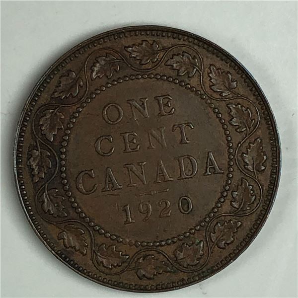 Canadian Large Cent 1920 EF++