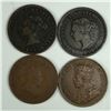 Image 2 : Group of 4 Canadian Large Cents