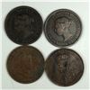 Image 2 : Group of 4 Canadian Large Cents