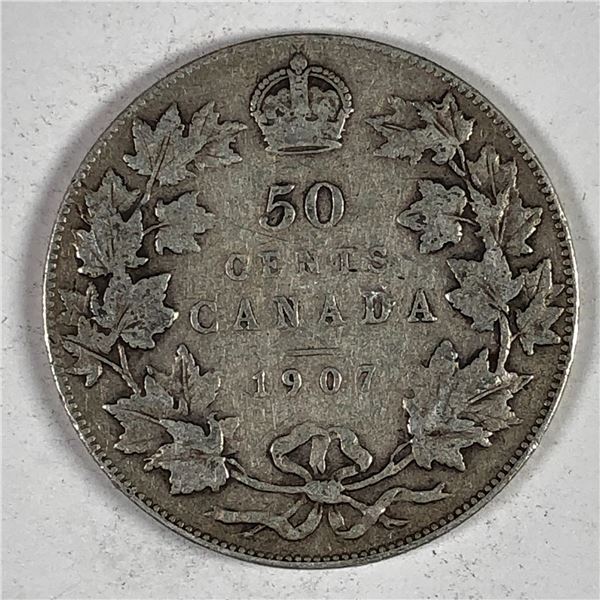 1907 King George V 50 Cents VG+