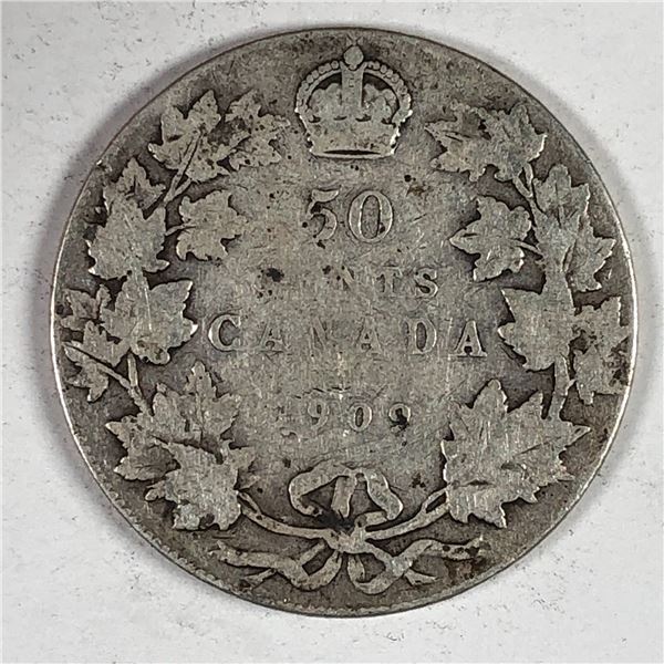 1909 King George V 50 Cents VG++
