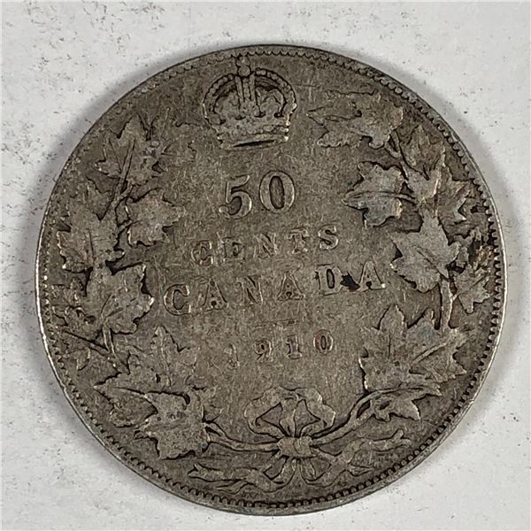 1910 King George V 50 Cents VG++