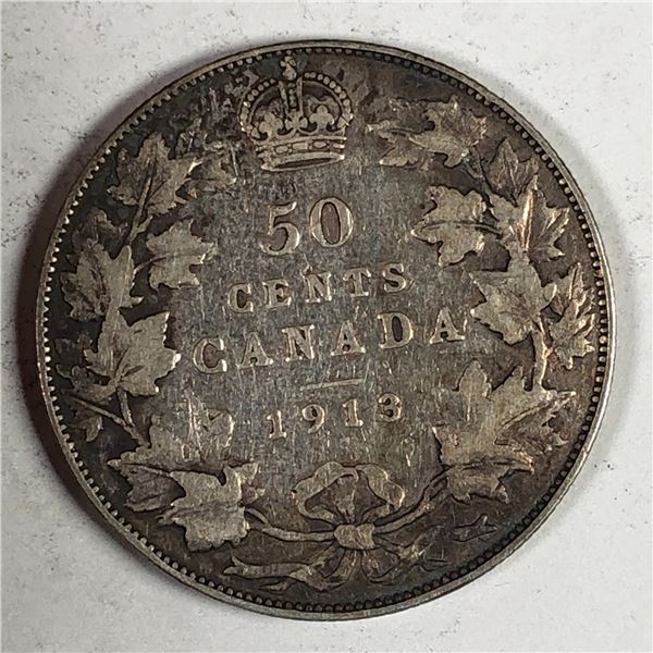1913 King George V 50 Cents VG++