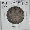 Image 1 : 1918 King George V 50 Cents F-12