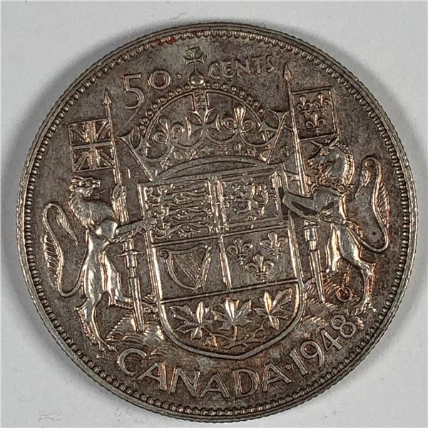 1948 King George VI 50 Cents AU+++KEY DATE
