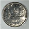 Image 1 : 1935 King George V Canadian Silver Dollar AU
