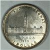 Image 1 : 1939 King George VI Canadian Silver Dollar UNC