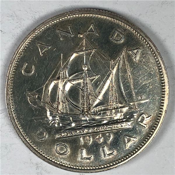1949 King George VI Canadian Silver Dollar