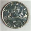 Image 1 : 1952 King George VI Canadian Silver Dollar FWL UNC