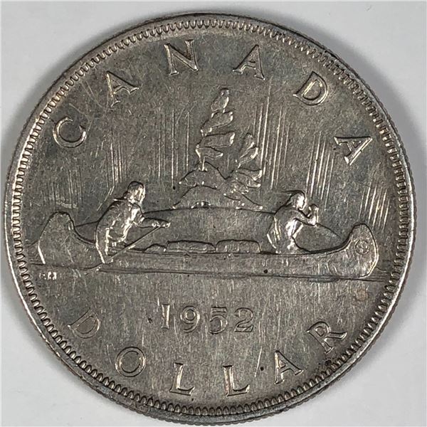 1952 King George VI Canadian Silver Dollar FWL