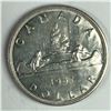 Image 1 : 1957 Queen Elizabeth II Canadian Silver Dollar 1 WL