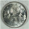 Image 1 : 1961 Queen Elizabeth II Canadian Silver Dollar