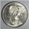 Image 2 : 1966 Queen Elizabeth II Canadian Silver Dollar UNC