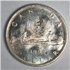 Image 1 : 1966 Queen Elizabeth II Canadian Silver Dollar UNC
