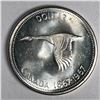 Image 1 : 1967 Queen Elizabeth II Canadian Silver Dollar UNC