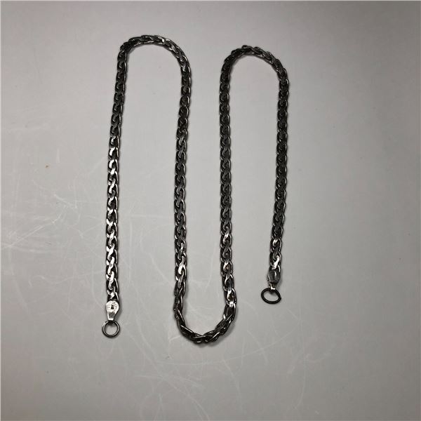 Sterling Silver Braded S Link Chain 18" 12.6g