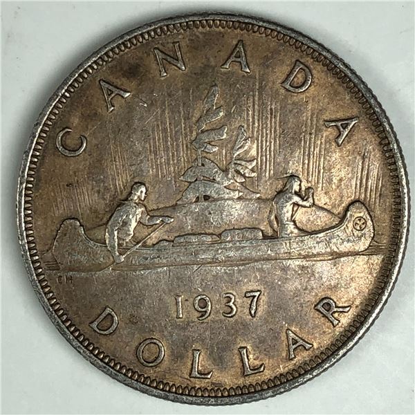 1937 King George V Canadian Silver Dollar