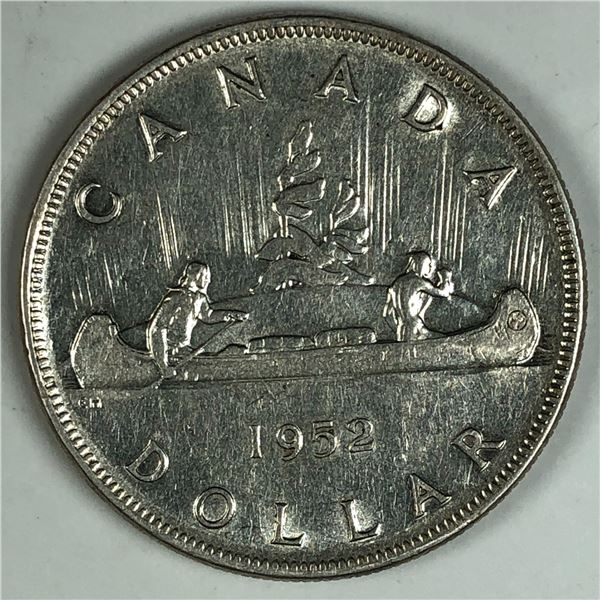 1952 King George V Canadian Silver Dollar