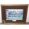 FRAMED GOLF THEME WALL ART PRINT 30.5" X 24.5"