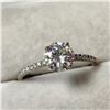 Image 1 : 10K WHITE GOLD MOISSANITE(1CT) MOISSANITE(0.16CT)