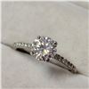 Image 2 : 10K WHITE GOLD MOISSANITE(1CT) MOISSANITE(0.16CT)