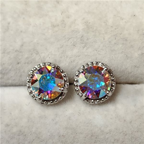 SILVER CUBIC ZIRCONIA EARRINGS