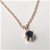 Image 2 : SILVER SAPPHIRE 1CT WITH 28" NECKLACE