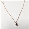 Image 3 : SILVER SAPPHIRE 1CT WITH 28" NECKLACE