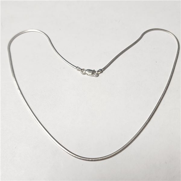 SILVER SNAKE CHAIN 16  NECKLACE