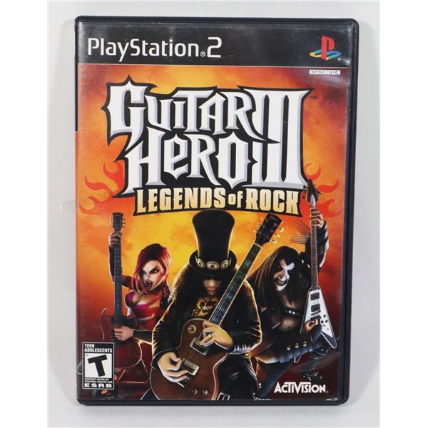 PLAYSTATION 2 GUITAR HERO III LEGENDS OF ROCK