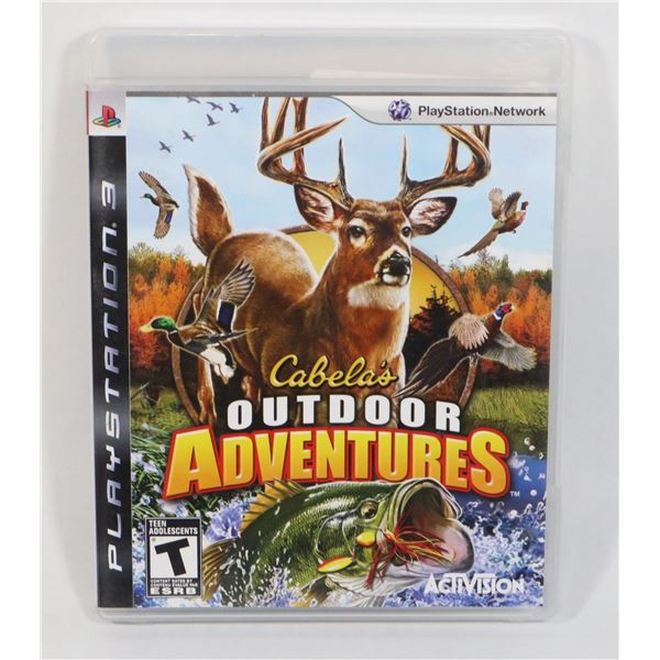 PLAYSTATION 3 CABELA'S OUTDOOR ADVENTURES