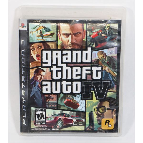 PLAYSTATION 3 GRAND THEFT AUTO IV