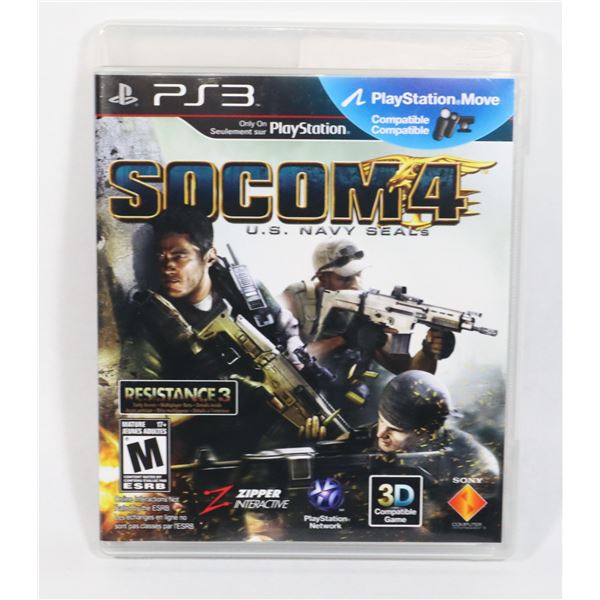 PLAYSTATION 3 SOCOMA 4 U.S. NAVY SEALS