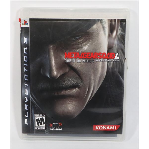 PLAYSTATION 3 METALGEARSOLID4